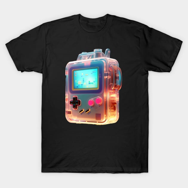 Retro Gaming Glasswork T-Shirt by TooplesArt